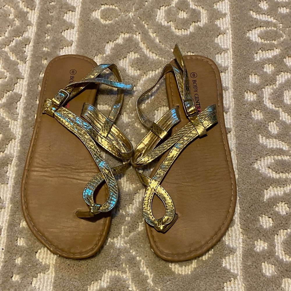 Metallic Gold Sandals